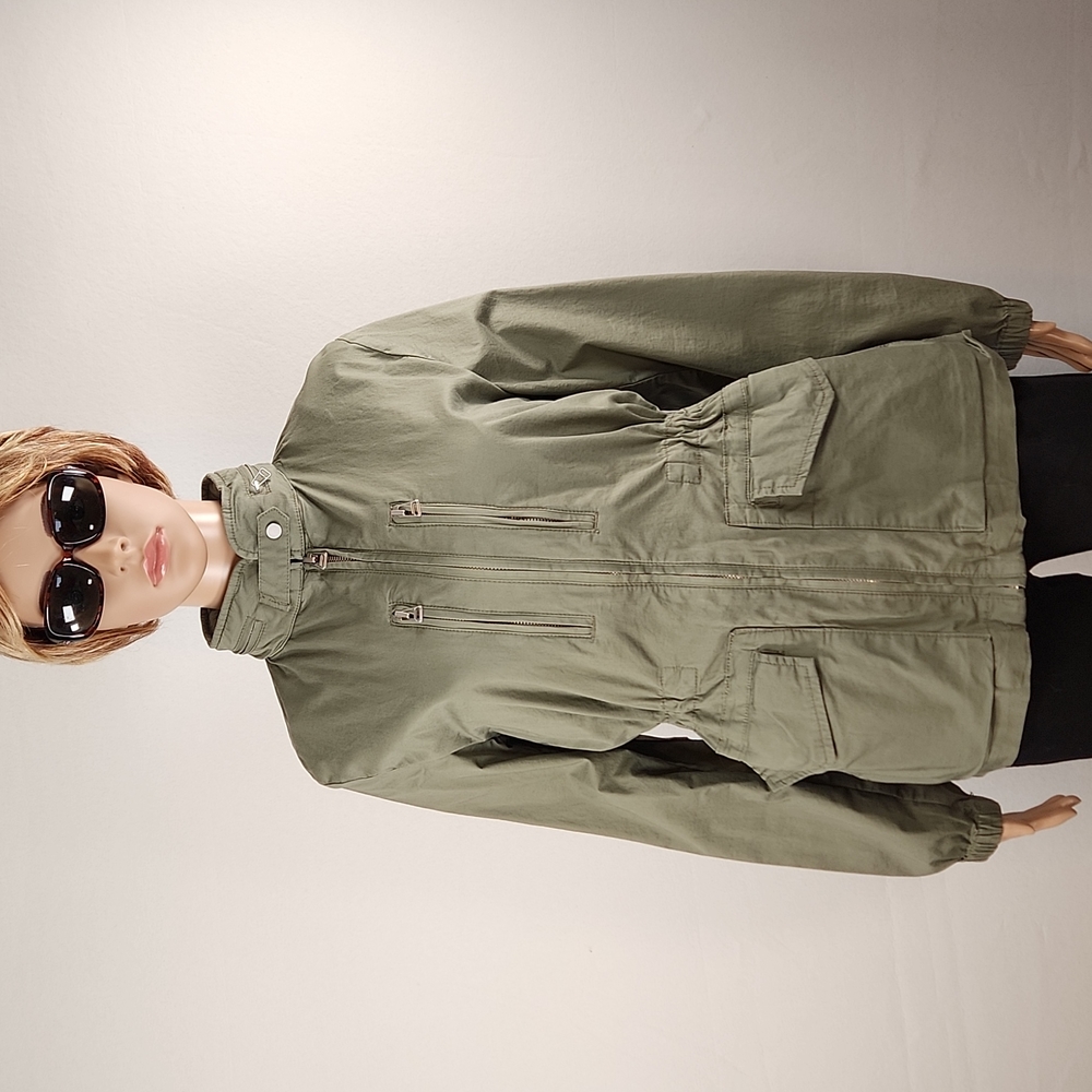 Gap Flight Jacket with hoodie Size M